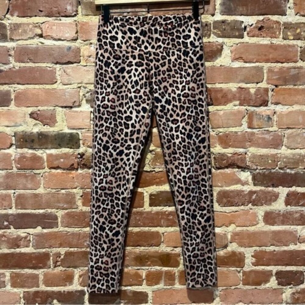 Summersalt The Do-It All High Rise 7/8 Leggings Terracotta Leopard Size 2